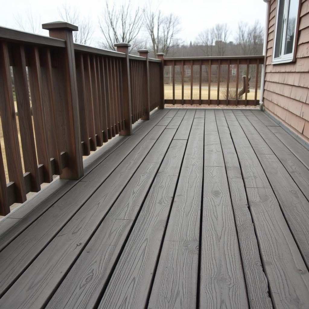 Weathered Deck Revival — before