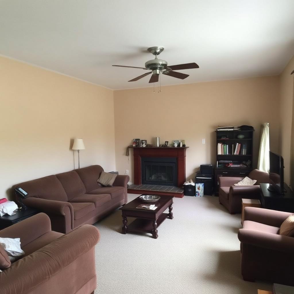 Living Room Reset — before